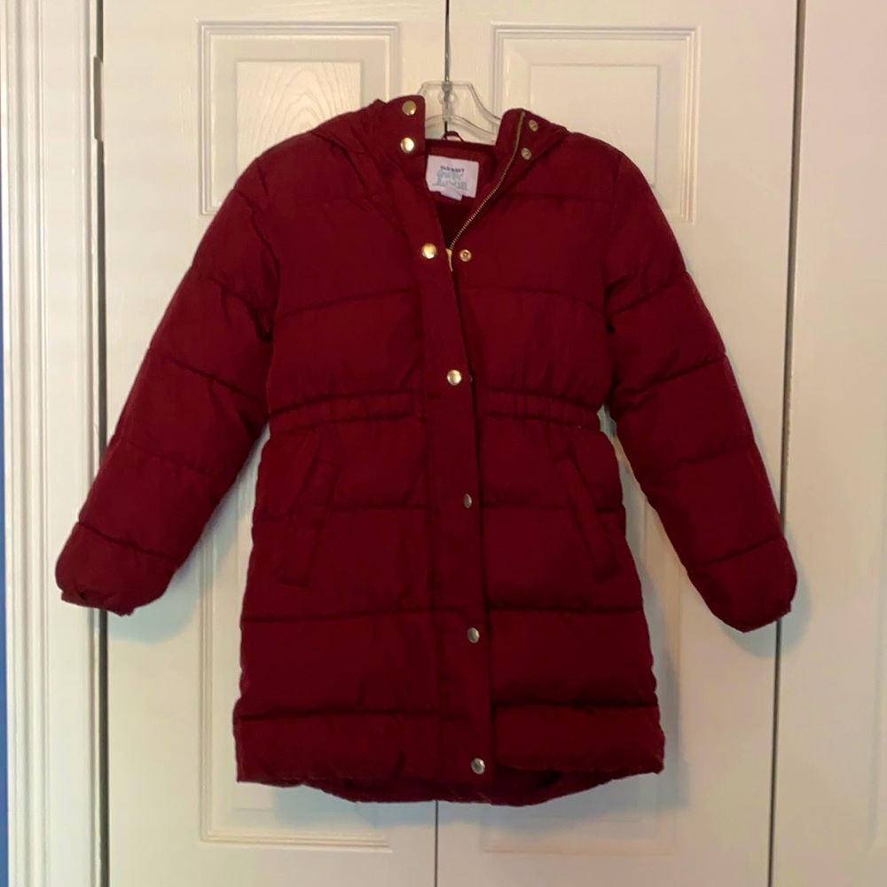 Hooded Burgundy Coat